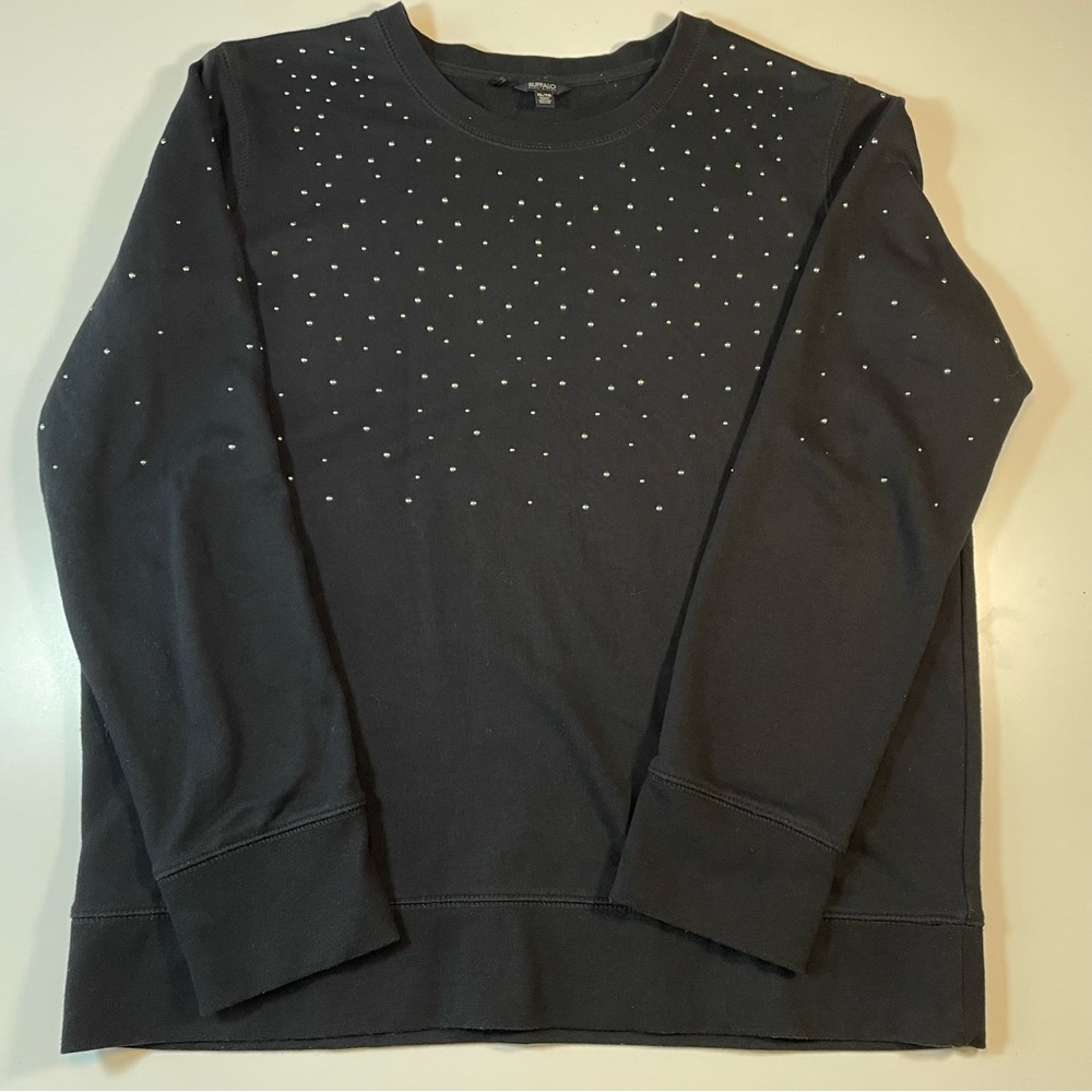 Buffalo David Bitton Studded Black Sweatshirt XL